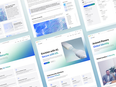 Axionet — AI Cyber Security Startup Technology Website ai ai design chatbot clean cyber cyber security design landing page saas security startup tech technology ui ux web design web3 website