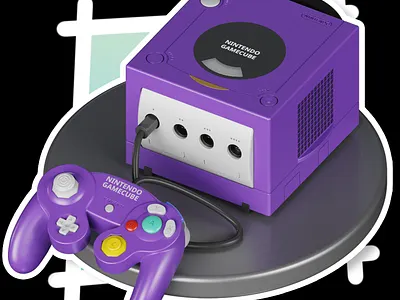 Nintendo Gamecube - MagicaCSG 3d 3dmodeling gamecube hard surface hardsurface illustration nintendo