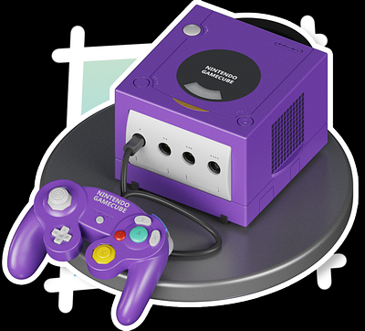 Nintendo Gamecube - MagicaCSG 3d 3dmodeling gamecube hard surface hardsurface illustration nintendo