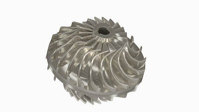 Turbo Impeller 3d 3d design autodesk design engine illustration impeller inventor rendering turbine turbo wind