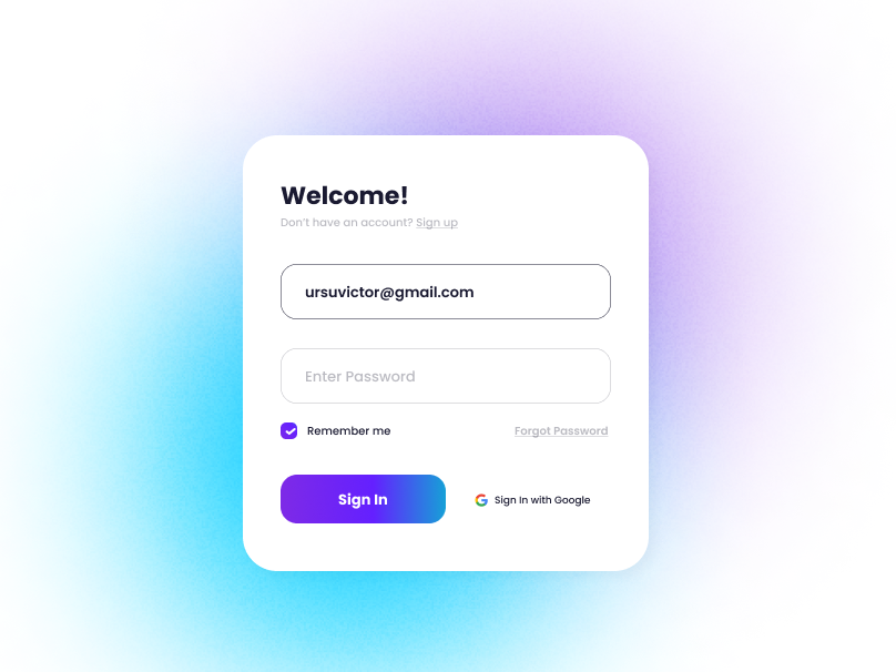 Sign In Page - Figma UI by Victor Ursu on Dribbble