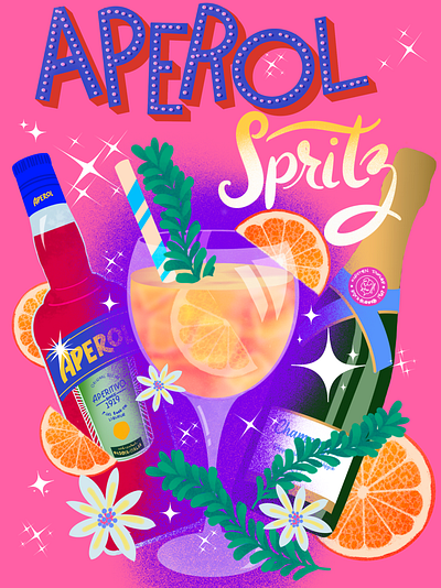 The Art of the Drink: Aperol Spritz bartender celebration cocktails colorful food and drink friends fun happy hour party recipe vibrant whimsical