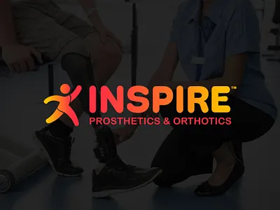 Inspire Prosthetics & Orthotics Logo Design brand brand identity branding design graphic design logo logo design orthotics orthotics branding orthotics logo design prosthetics prosthetist branding