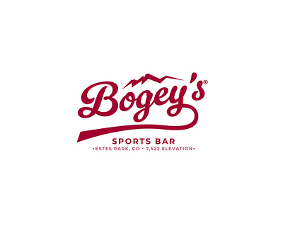 Bogey's Sports Bar Logo Design bar branding bar logo design brand brand identity branding design graphic design logo logo design restaurant branding restaurant logo design sports bar branding sports bar logo design