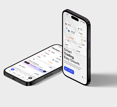 Smart Trading App 3d animation branding design forex graphic design illustration logo motion graphics product design ui vector