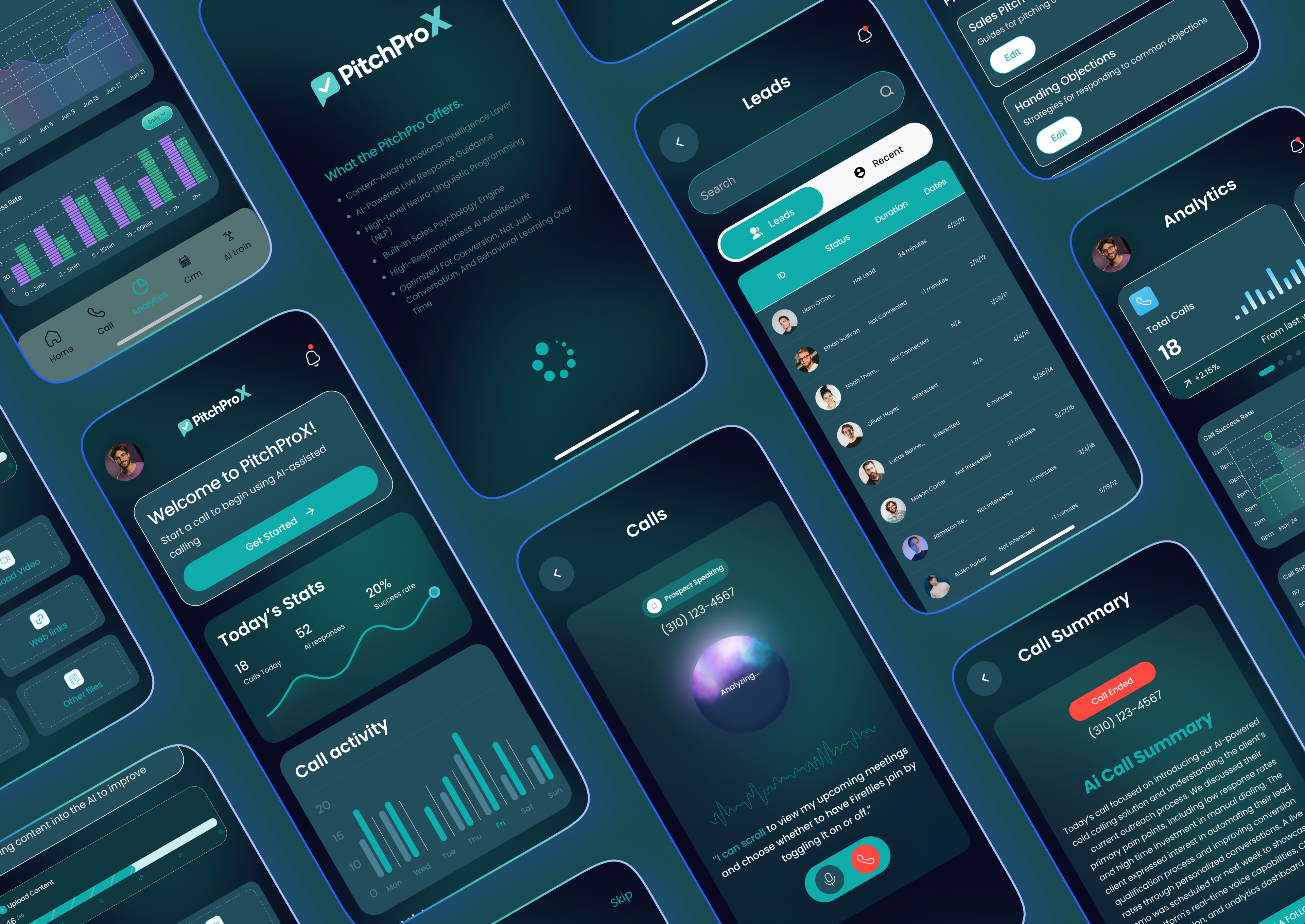 AI POWERED REAL TIME GUIDANCE MOBILE APP ai ai assistant app application call system figma graphic design logo mobile app pitchprox sales ui ui design uiux