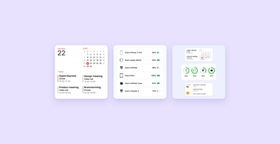 iOS Widgets Redesigned 3d animation branding graphic design logo motion graphics ui