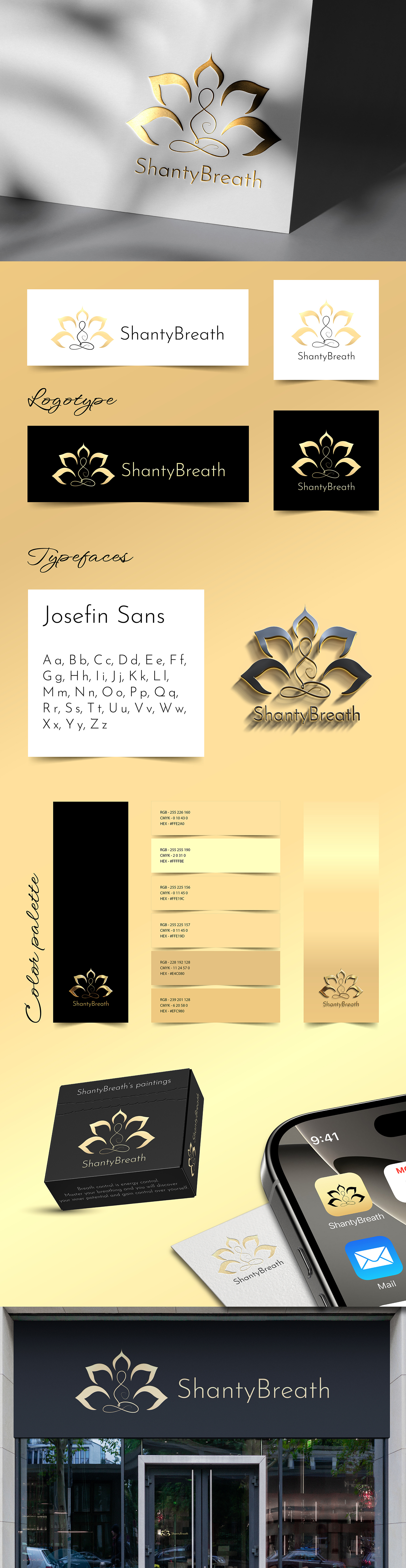 Logo, Brand Identity for a company creating breathing paintings brandidentity branding design graphic design identity illustration logo logotype motion graphics vector