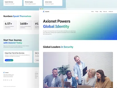 Axionet — AI Cyber Security Startup Technology Website ai ai design chatbot clean cyber cyber security design landing page saas security startup tech technology ui ux web design web3 website