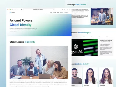 Axionet — AI Cyber Security Startup Technology Website ai ai design chatbot clean cyber cyber security design landing page saas security startup tech technology ui ux web design web3 website