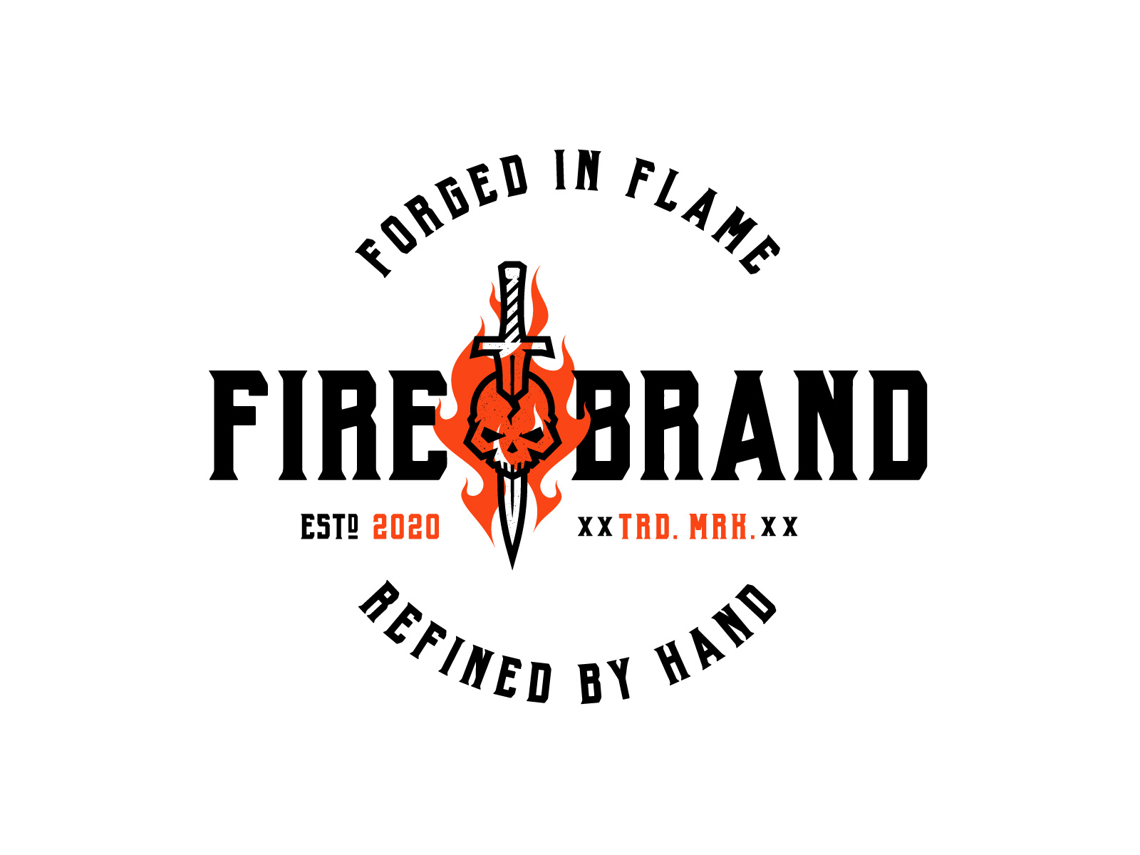 Firebrand Forge brand identity brandmark design graphic design illustration logo typography