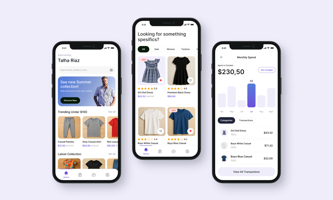 Example of Minimal Mobile App Design