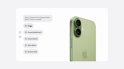 Apple iPhone 17 Features Section. Created in Framer animation branding framer graphic design logo motion graphics no code ui web web development