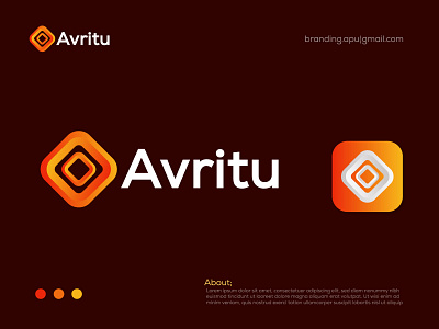 Avritu - App logo design app app logo application brand brand identit brand identity branding business company design ech technology graphic design letter logo logo logo design logo designer logo mark symbol i modern modern logo w x y z