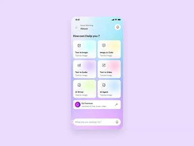 AI Chatbot Mobile App UI Kits ai chatbot figma free download image to video text to audio text to video ui template