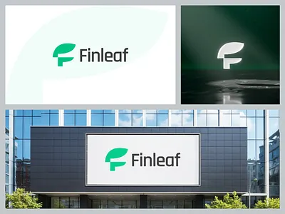 F logo - Lettermark f letter logo f logo f logo concept f logo design f logomark f logotype f mark f modern logo f monogram finance app finance logo fintech logo green logo leaf logo logo design