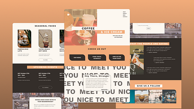 Java - Template for Coffee Shops, Food Trucks & Cafés design landing page ui web design