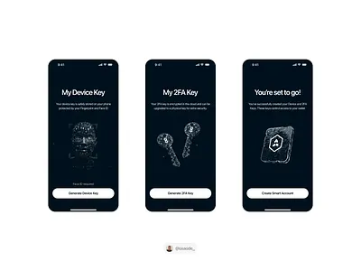 Onboarding screens for vault crypto wallet crypto finance fintech mobile app onboarding ui ux design wallet