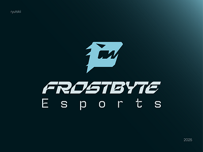 Esports team logo design " FROSTBYTE " branding esports futuristic graphic design logo logo design video games