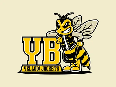 YellowJackets Varsity Mascot Design | Sports Logo athletics bee bees bumblebee collegiate dasedesigns hornet hornets illustration logo design mascot mascot logo sports sports logo varsity yellow jackets yellowjacket