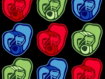 Pop Hearts abstract chamber chambers design digital graphic design heart illustration love meditation surface design vector