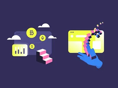 Blockchain Flow bitcoin blockchain crypto crypto market crypto mining crypto trading crypto wallet cryptocoin design cryptocurrency design digitalfinance etherium website fintech illustration token ui ux uxui web3