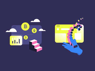 Blockchain Flow bitcoin blockchain crypto crypto market crypto mining crypto trading crypto wallet cryptocoin design cryptocurrency design digitalfinance etherium website fintech illustration token ui ux uxui web3