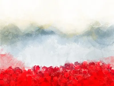 Cranberry Landscape abstract abstract art art background digital landscape painting red surface design texture
