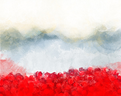 Cranberry Landscape abstract abstract art art background digital landscape painting red surface design texture