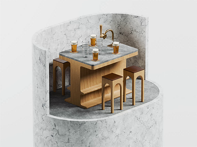 Tap In 3d 3d animation blender blender3d design illustration isometric isometric illustration