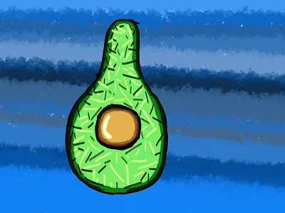 avocado avocado clipstudiopaint csp digitalart digitalillustration foodart fruit illustration stillife