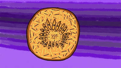 persimmon clipstudiopaint csp digitalart digitalillustration foodart fruit illustration persimmon stillife