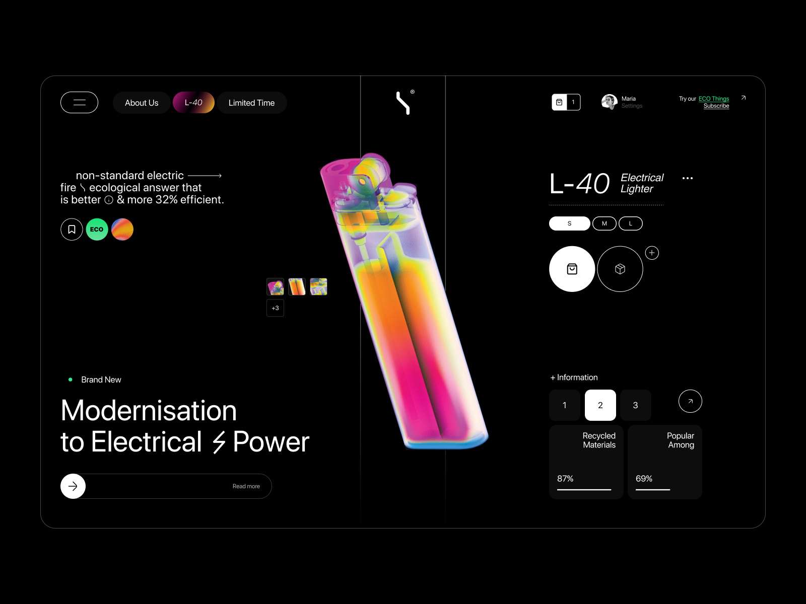 Example of Marketing Website + Development