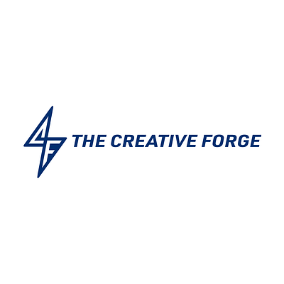 The Creative Forge branding c creative design f flat forge graphic design icon lightning logo vector