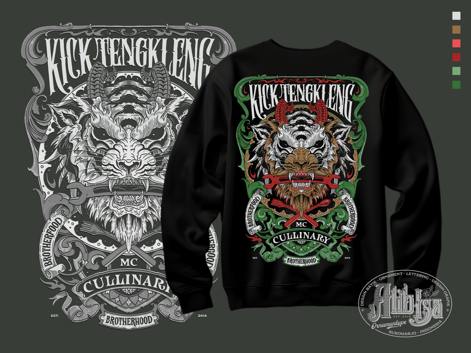 Example of Lettering & Illustration For T Shirt 