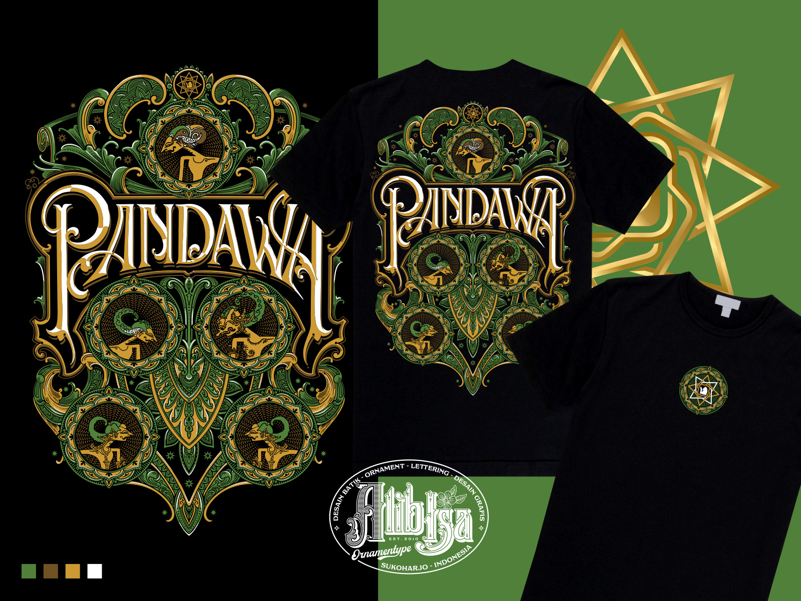 Example of Lettering & Illustration For T Shirt 