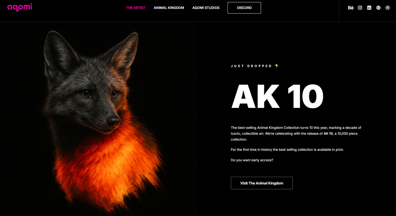 AK 10 - The Animal Kingdom Collection animal kingdom animals aqomistudios branding design digital art ui wolf