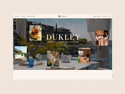 Website for luxury seaside apartments apartment website conversion design interactive design landing page luxury real estate minimal design modern web design premium design property website real estate residential complex ui design visual design web design