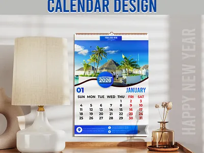New Year Calendar Design 2026 calendar design desk calendar graphic design new year 2026 wall calendar