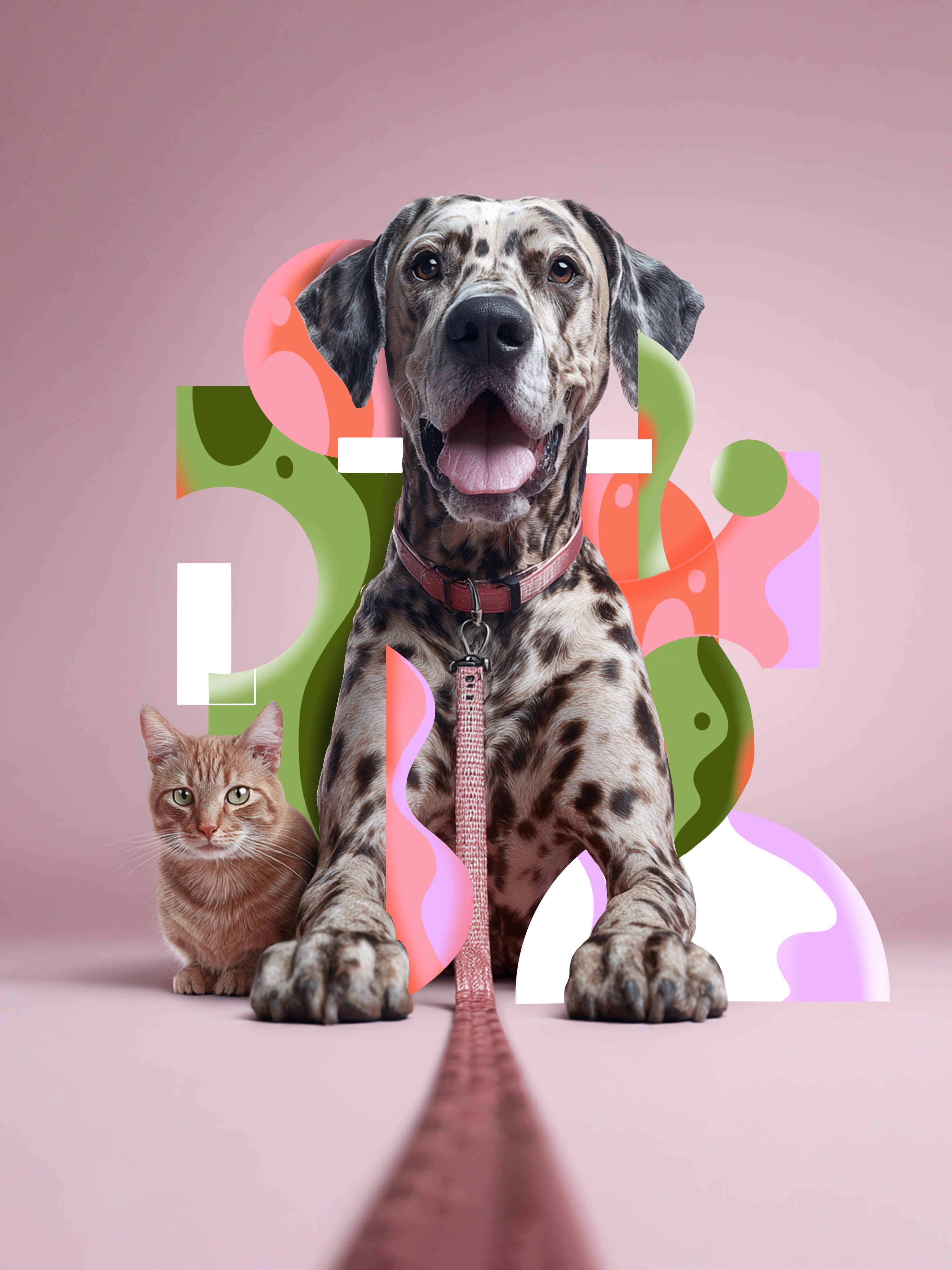 Dog day ai generation cats digital illustration dogs graphic design illustration