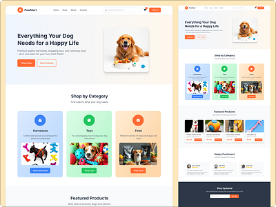 Pets Shop Website Design app design shop design ui ux web design website design