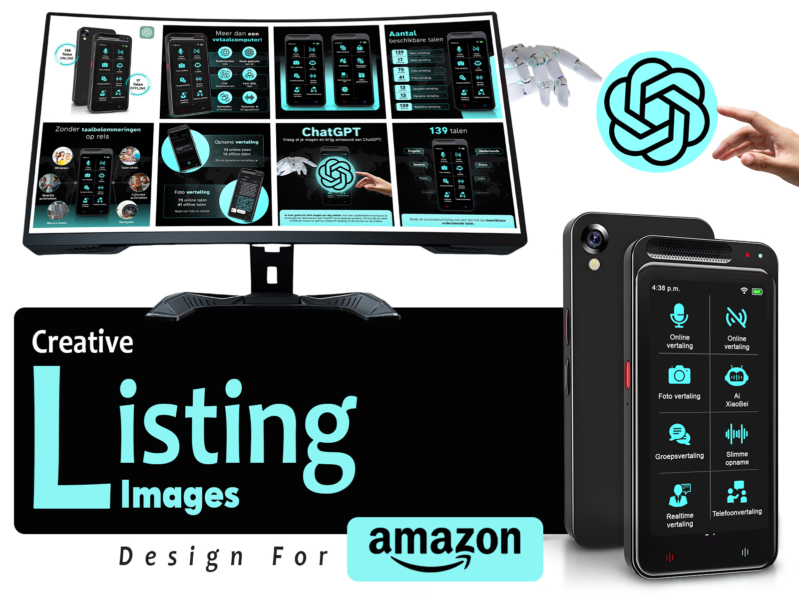 Example of Creative Listing Images Design For Amz