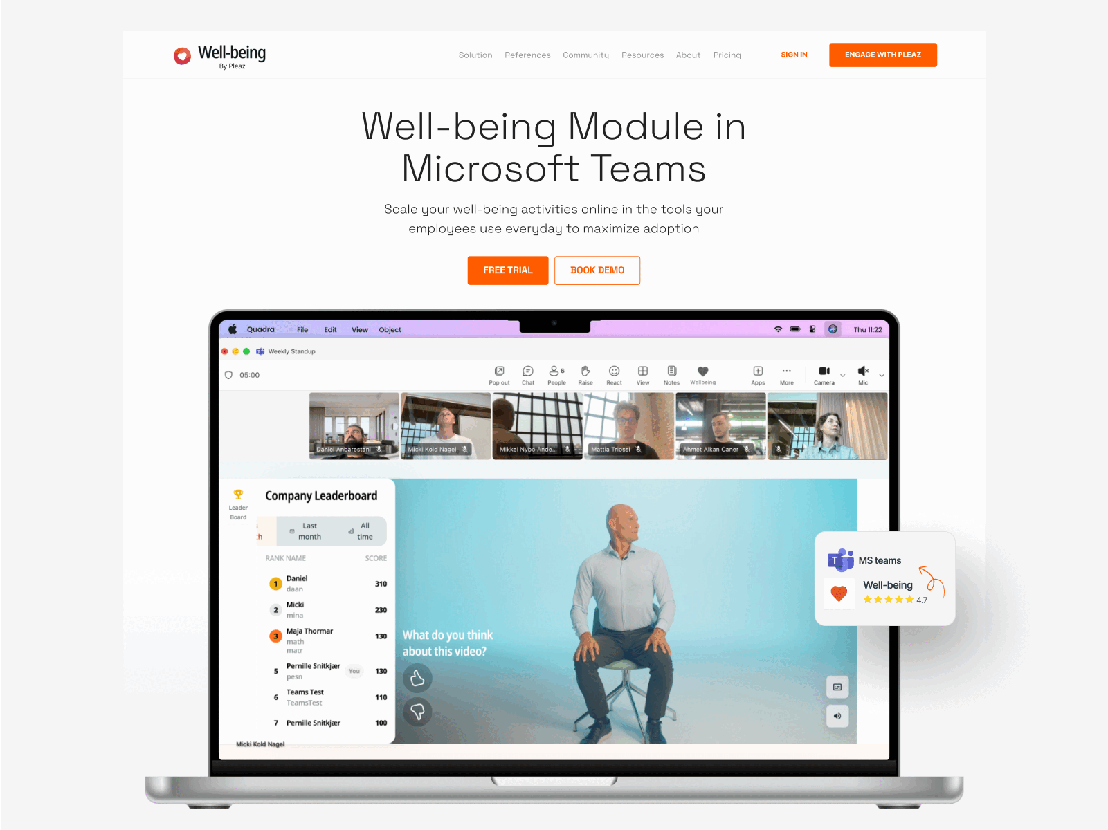 Example service media