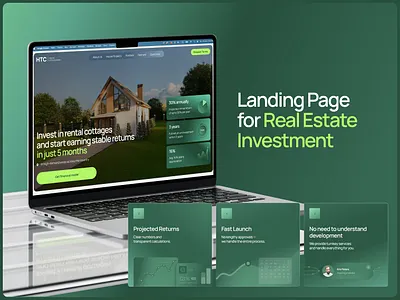 Fintech That Feels Safe: UI as a Tool of Influence conversion design ecommerce design finance design financial services investment platform landing page luxury real estate modern web design real estate real estate investment ui design web design