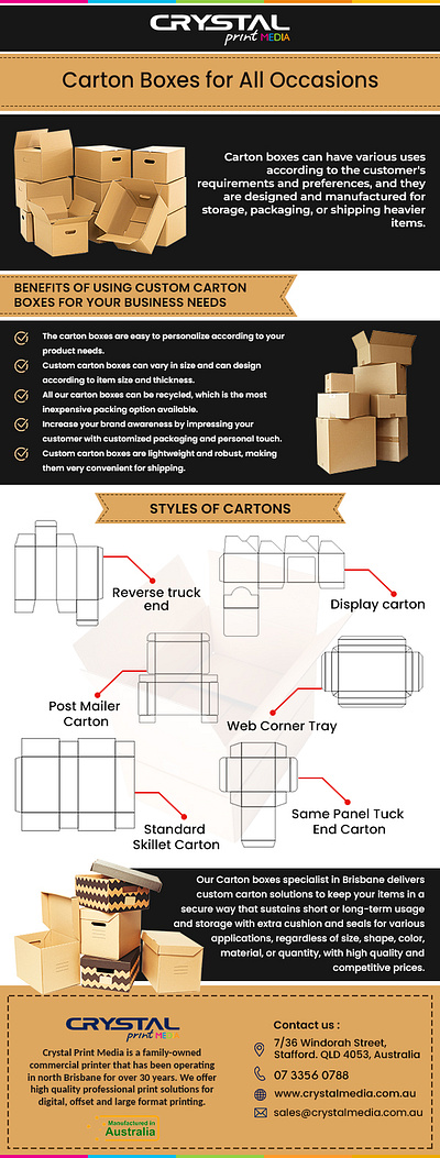 Carton Boxes - Infogaraphic logo packaging