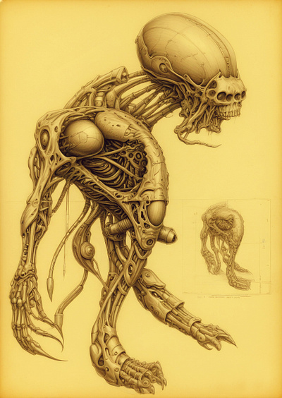 Nimrod!!! graphic design hr geiger illustration pencil art