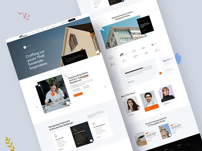 Architecture Design Website Landing Page animation architecture architecturelovers branding building clean construction creative design graphic design homedecor illustration interiordesigner logo luxury minimal motion graphics realestate ui website