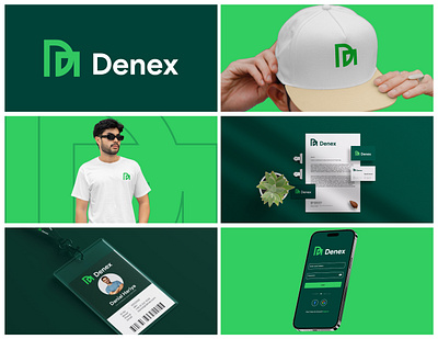Denex - Brand Identity | Logo Design app brand brand identity branding creative logo design fintech graphic design green identity logo logo design logo designer logo mark logotype minimal logo modern logo saas logo startup logo symbol