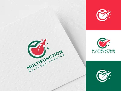 Multifunction Logo design for delivery company analytics arabic logo branding courier delivery service logo iconic logo lettermark logistic service logo logo logoconcept logomark m logo marketing mf logo red green startup tour business logo travels logo