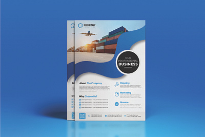 Logisteics flyer design template brochure brochure design cargo flyer flyer design freight graphic design logistics logistics flyer print design shipment shipping transport transport agency transportation